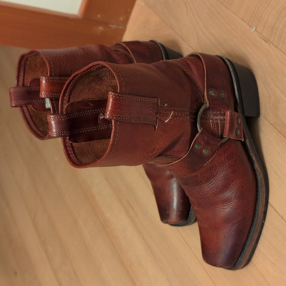 Frye Harness Boot Brown Women's 6 1/2 Medium